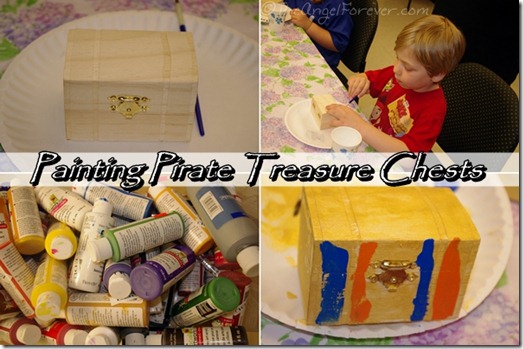 Painting Pirate Treasure Chests