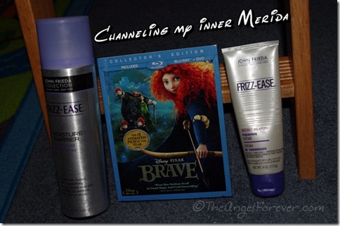 Merida and her frizzy hair in Brave